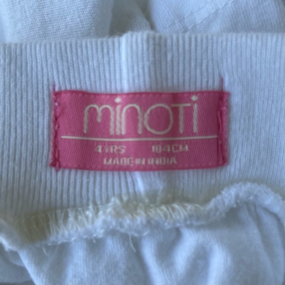 •Minoti• Girls Knit Ruffle Skirt in White - Size 4 - Picture 2 of 7